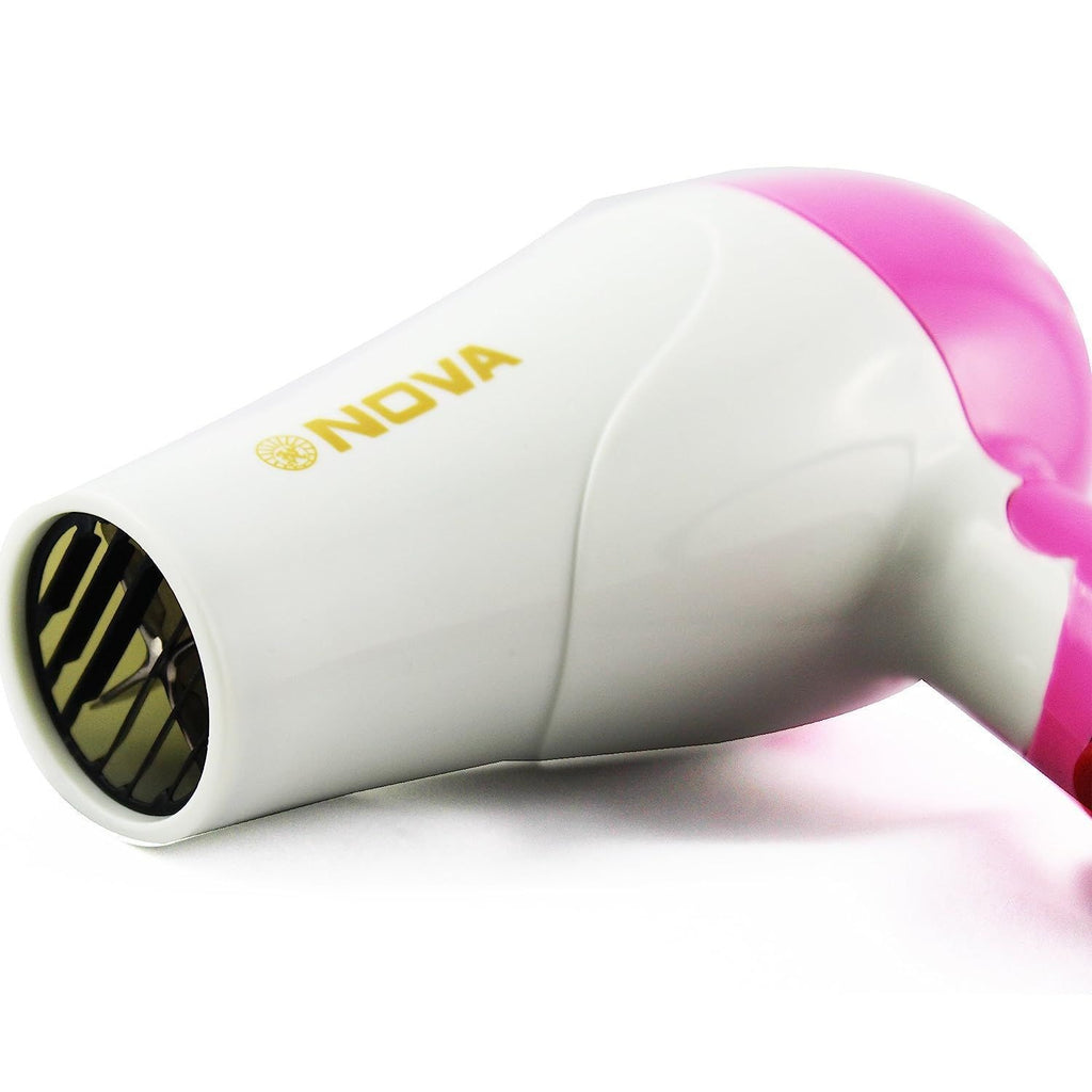Nova Professional Mini Foldable Hair Dryer – Compact Travel-Friendly Hair Dryer with Folding Handle for Girls